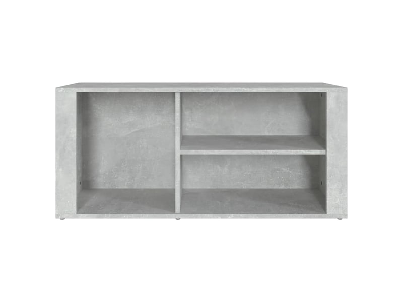  Meuble à chaussure, armoire à chaussures gris béton 100x35x45 cm bois d'ingénierie  - Conforama E