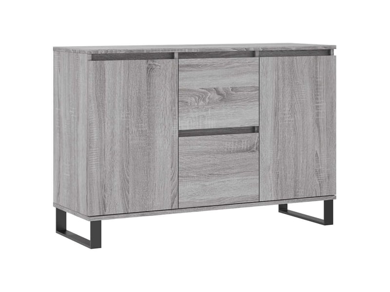  Buffet - bahut - meuble de rangement sonoma gris 101,5x35x70 cm bois d'ingénierie  - Conforama A