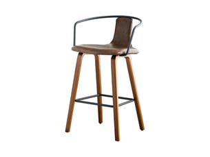 tabouret de bar <strong>HAUSS SPOLE</strong> - marron hauteur d'assise 67.5 cm vendu Par paire