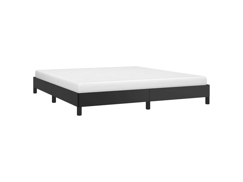  Lit double- lit adulte -  cadre de lit sans matelas noir 180x200 cm similicuir  - Conforama B