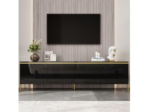 Meuble tv coloris noir 170 cm MAISENTIEL