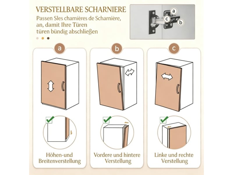 Colonne de cuisine avec rangements variés et tiroirs – armoire haute pratique et fonctionnelle - Conforama E