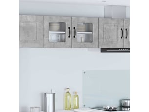 Meuble mural de cuisine | armoire de cuisine gris béton 80x31x40cm shl3002