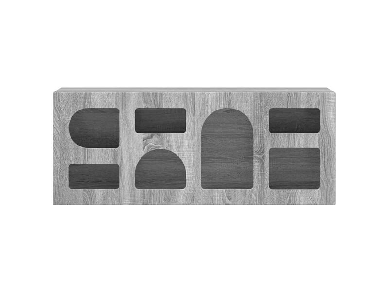  Meuble tv - banc tv - meuble de rangement elst 100 x 35 x 40 cm gris sonoma bois d'ingénierie  - Conforama E