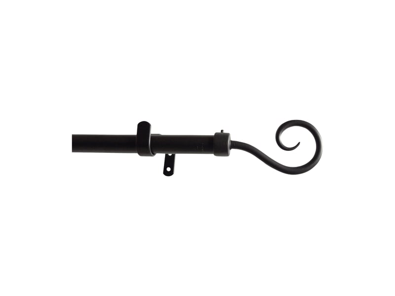  Kit tringle à rideaux fixe avec embouts crosse d20mm 180 cm  - Conforama A