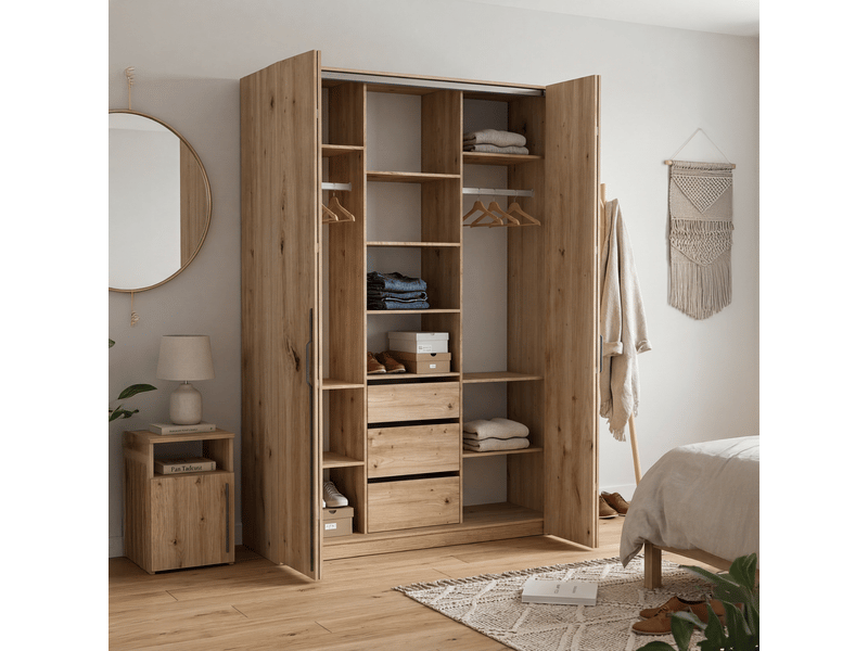  Selsey bari - armoire - 200 cm - chêne artisan Bari - Conforama C