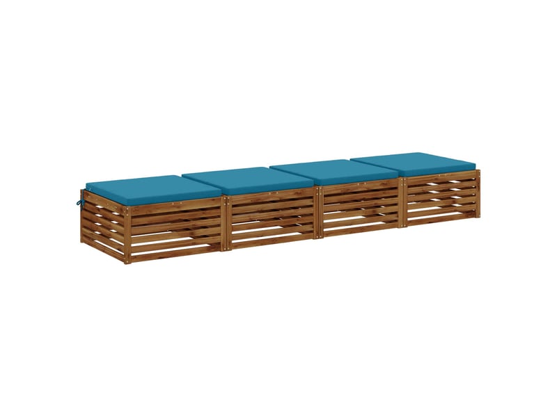  Lot de 4 coussins de siège, coussins d'assise soest 100 % polyester cf60143  - Conforama C