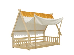 Lit cabane 90x200 cm BEAOK coloris marron