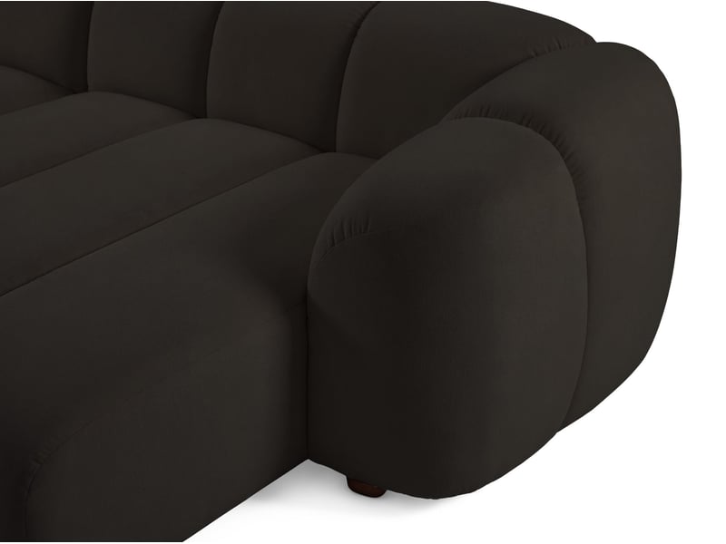  Selsey millma - canapé d'angle - 300 cm - velours marron Millma - Conforama E