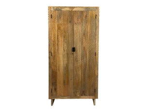 Buffet 2 porte(s) FINEBUY - 90 cm coloris bois clair