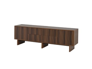 Meuble tv coloris bois foncé 180 cm   