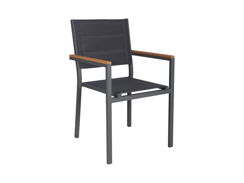 Ensemble table de jardin + 4 chaises + 2 fauteuils gris- mimizan - Conforama D