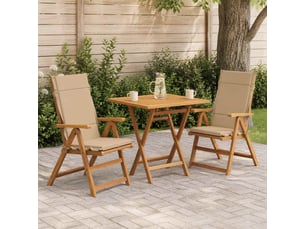 Lot de 2 coussins de chaise à dossier haut gemert cf59264