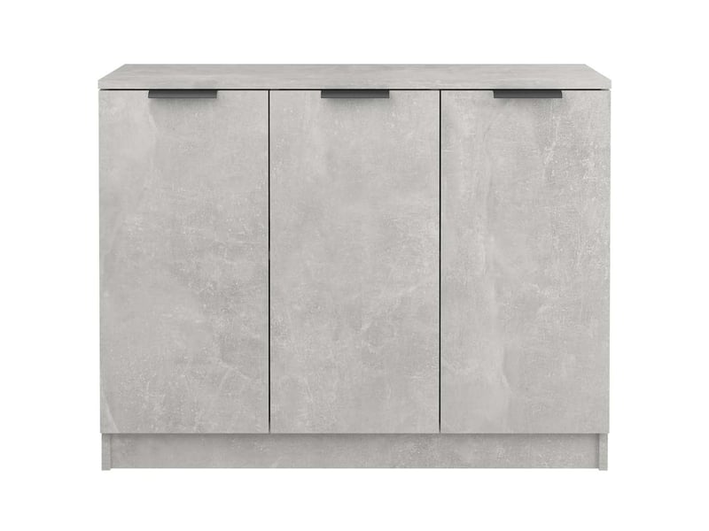  Buffet - bahut - meuble de rangement gris béton 90,5x30x70 cm bois d'ingénierie  - Conforama E