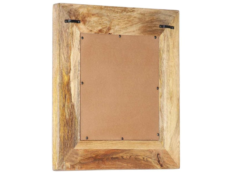  Miroir, miroir décoratif sculpté à la main 50x50x2,6 cm bois de manguier solide cf62921  - Conforama C