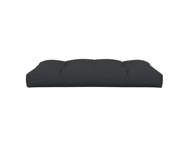  Coussin de palette, coussin de chaise, coussin de canapé noir 120x80x12 cm tissu cf55407  - Conforama D