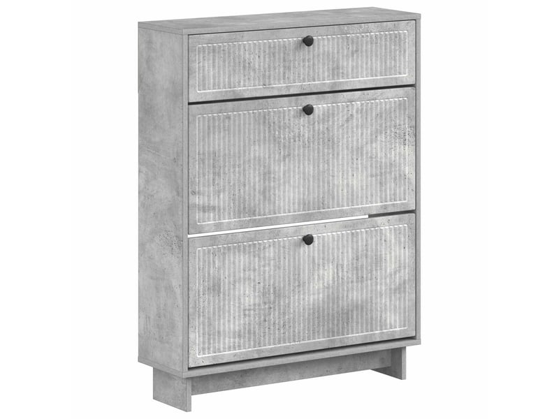  Meuble à chaussures, armoire à chaussures ede 78x24x103 cm bois d'ingénierie shl138  - Conforama A