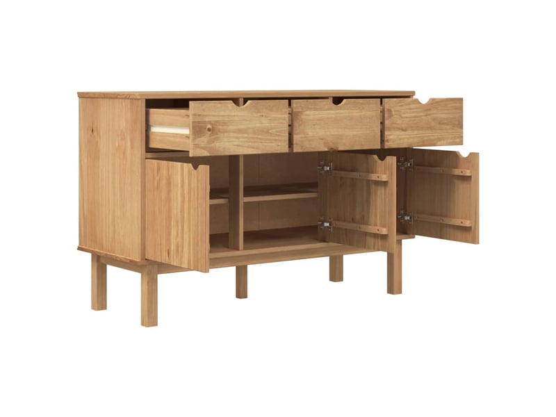  Buffet - bahut - meuble de rangement otta 114x43x73,5 cm bois massif de pin  - Conforama D