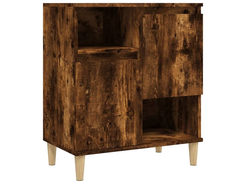  Buffets 3 pcs - bahut - meuble de rangement chêne fumé 60x35x70 cm bois d'ingénierie  - Conforama E