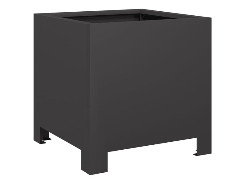 Jardinière - bac à fleurs noir 30x30x30 cm acier  - Conforama A