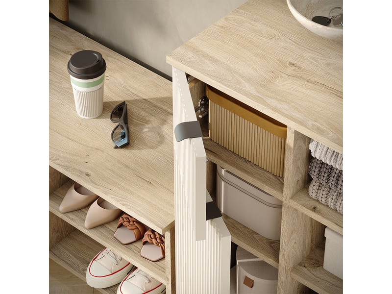  Vicco vestiaire, chênecachemire, 69x95cm ensemble de 4 pièces  - Conforama D