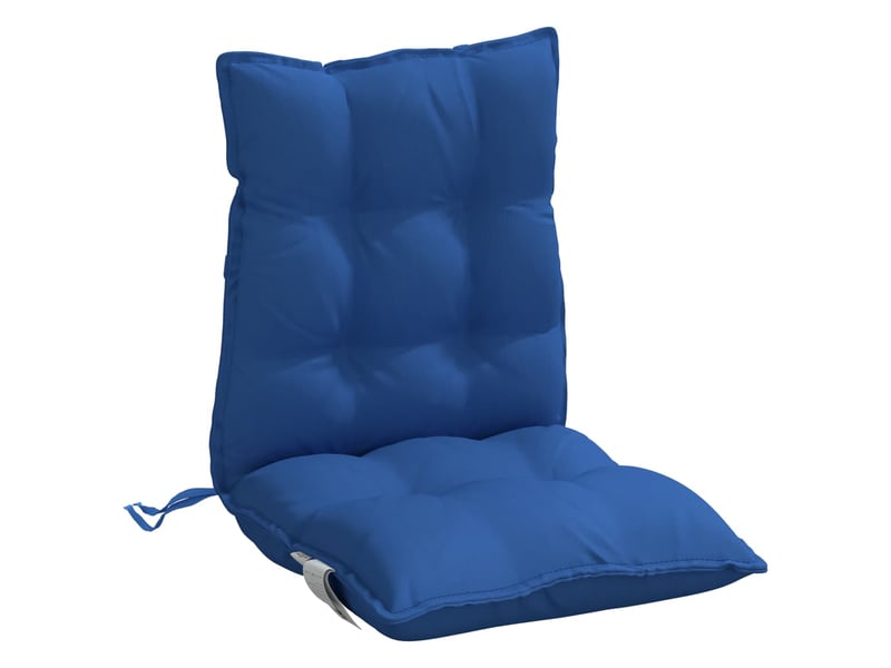  Lot de 4 coussins d'extérieur, coussins de chaise bleu royal 100 x 50 x 7 cm cf56410  - Conforama E