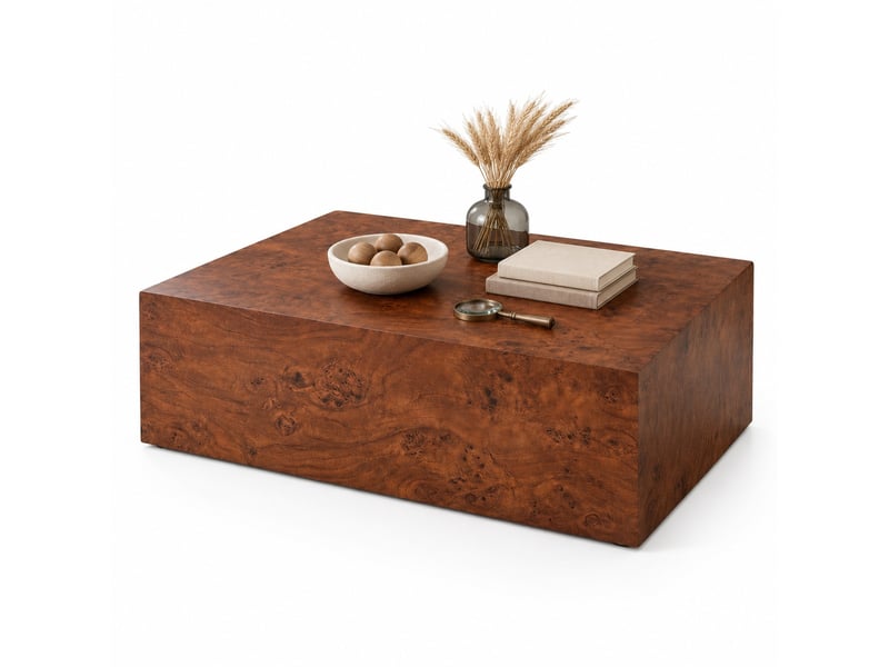  Table basse minimaliste polyvalente en mdf coloris noyer  - Conforama A