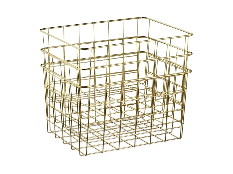  Lot de 3 paniers de rangement métalliques pratiques salle de bain 15,5 x 28 x 20 cm en métal noir 13_0008844  - Conforama C