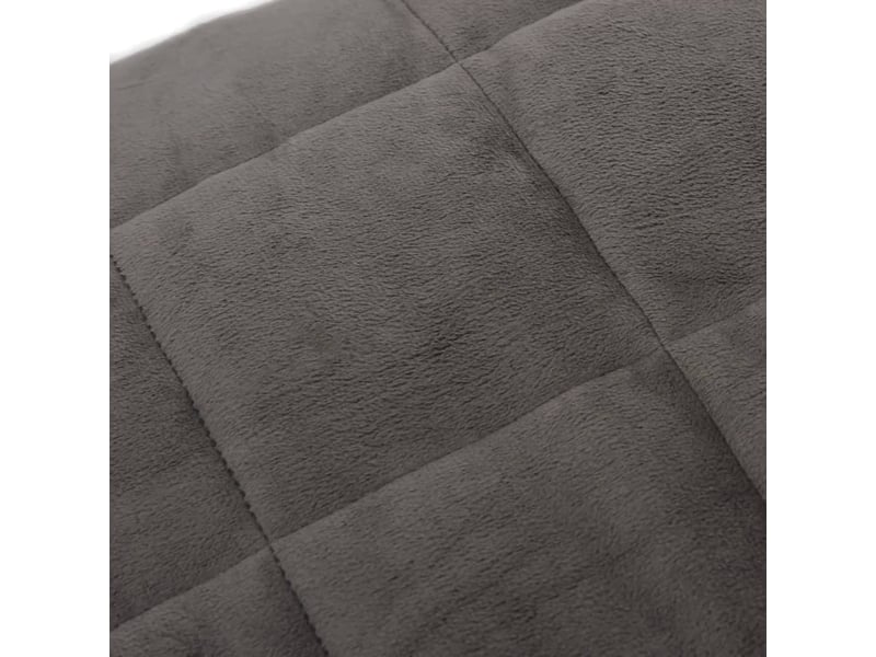  Couverture lestée adulte gris 140x200 cm 10 kg tissu shl85282  - Conforama D