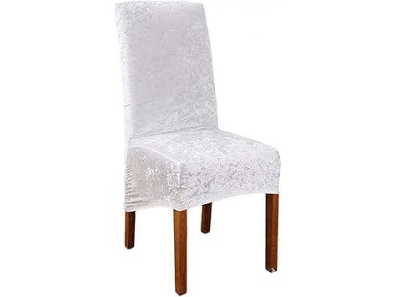  Housses de chaises blanches, housses de dossier de chaises unies, housses de chaises en velours extensible, adaptées aux restaurants, hôtels, fêtes XLH-ZLS-009281ZLS - Conforama A