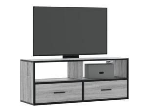 Meuble tv coloris gris 100 cm <strong></strong>  <strong></strong>