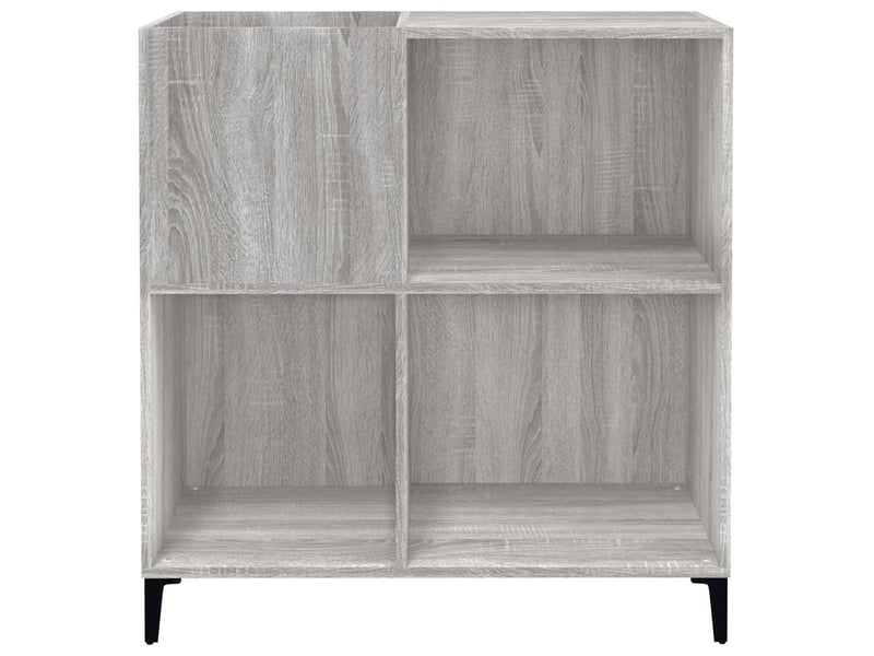  Armoire à disques, armoire de rangement sonoma gris 84,5x38x89 cm bois d'ingénierie shl818  - Conforama E