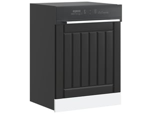 Panneau de lave-vaisselle noir bois d'ingénierie shl8452