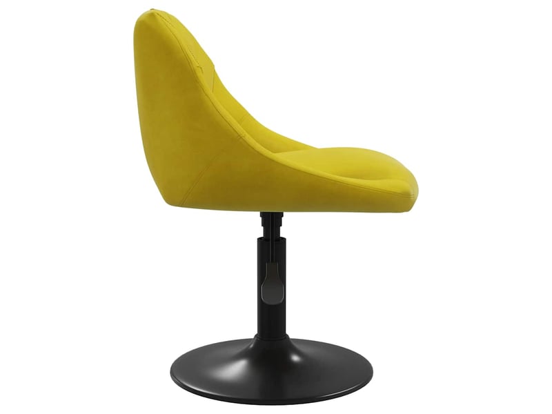  Tabouret de bar, chaise de bar jaune moutarde velours shl43418  - Conforama D