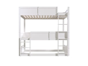 Lit mezzanine 90x200 cm MAISONORA   coloris blanc