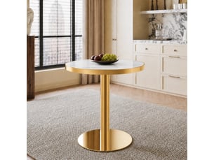 Table basse rond(e) coloris bicolore STILVORA  - 60 cmx60 cm