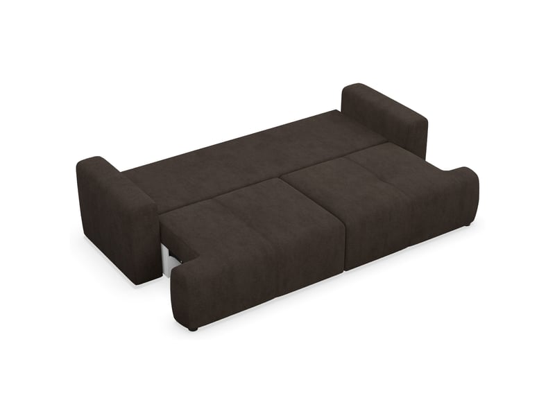  Selsey cobbly - canapé convertible - 244 cm - chenille onyx marron Cobbly - Conforama D