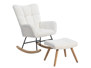 Fauteuil fixe  <strong>ROLIPO</strong> Tissu blanc