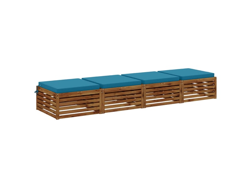  Lot de 4 coussins de siège, coussins d'assise soest 100 % polyester cf60222  - Conforama C
