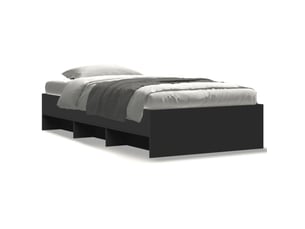 Lit simple 90x190 cm    coloris noir