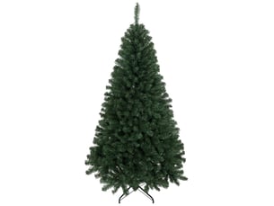 Sapin de noël artificiel de 180 cm avec 888 branches ignifugées, base métallique pliable, vert