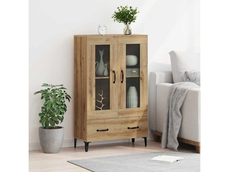 Buffet - haut armoire chêne artisanal 70 x 31 x 115 cm - Conforama D