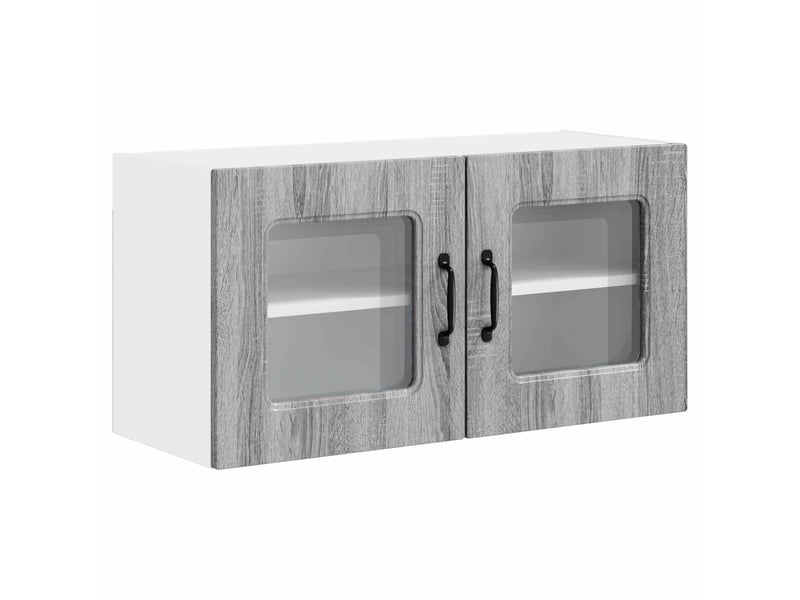 Meuble mural de cuisine | armoire de cuisine gris sonoma 80x31x40cm shl8760  - Conforama A