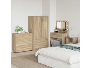 Commode 1 tiroir(s) <strong></strong> <strong></strong> coloris bois clair largeur 80 cm