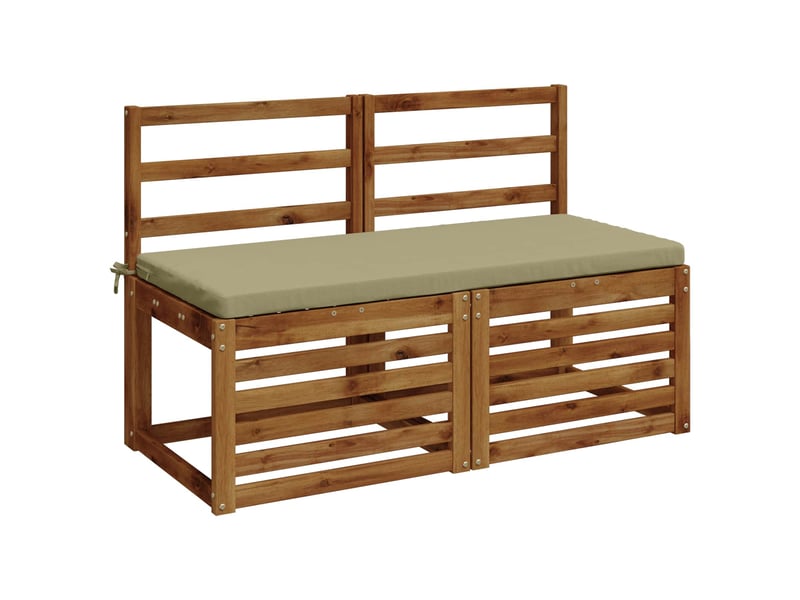  Lot de 2 coussins de banc, coussins d'assise soest 100 % polyester vert clair cf57560  - Conforama C