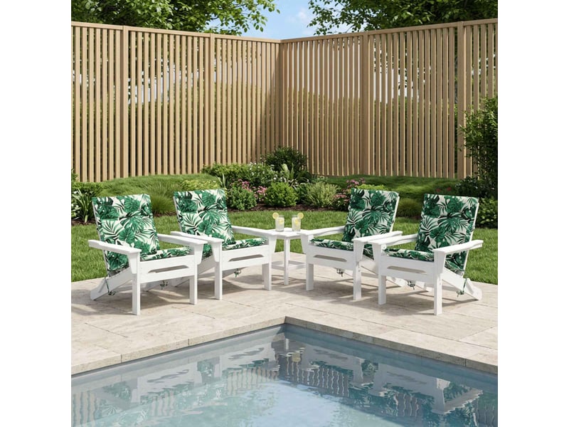 Lot de 6 coussins de chaise à dossier haut gemert cf59365 - Conforama B