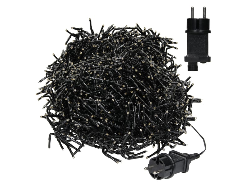  Ecd germany guirlande lumineuse de noël en grappe 14,9 m, 1152 led blanc chaud, décoration pour intérieur et extérieur, avec 8 modes et fonction mémoire, éclairage ip44, décorer sapin jardin fenêtre ECD Germany GmbH - Conforama B
