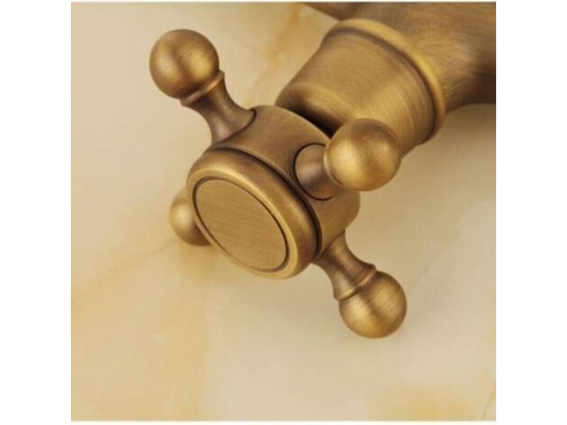  Robinet mural vintage à eau froide – laiton – valve céramique – diamètre entrée 2 cm – longueur 15 cm – pour salle de bain et extérieur ERFDS-GXD00352-LSY - Conforama D