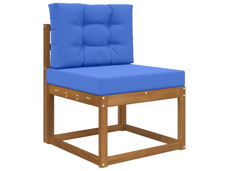  Coussin de canapé d'extérieur, coussin de chaise polyester bleu royal 60 x 60 cm cf54036  - Conforama C