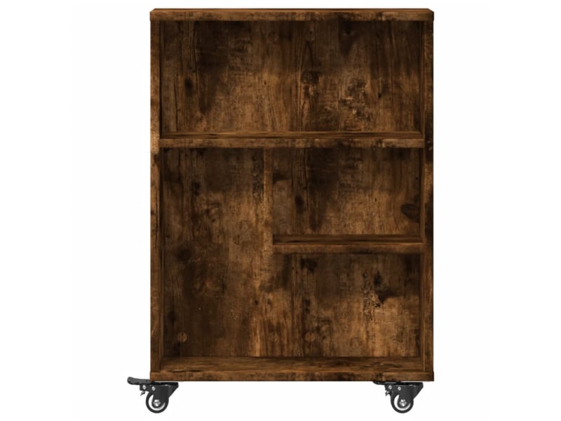 Chariot de rangement étroit chêne fumé bois d'ingénierie - Conforama D